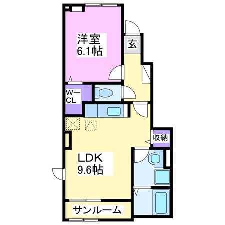 キャンディハウスⅠの物件間取画像